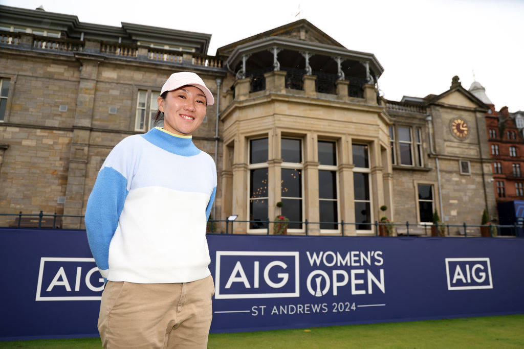 2017 AIG Women's Open Champion I K Kim poses at St Andrews shortly before announcing her retirement, in 2024